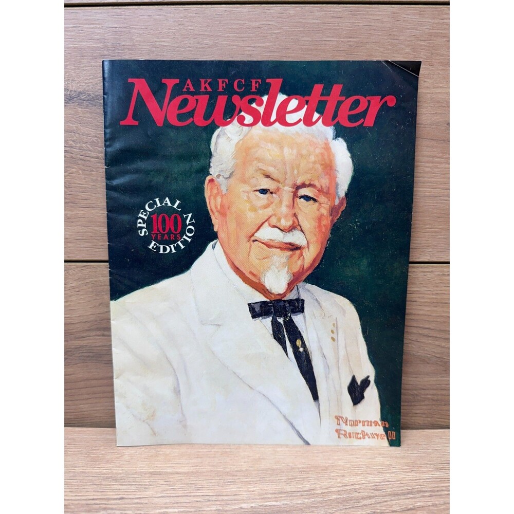 AKFCF KFC Newsletter Special 100 Years Edition Norman Rockwell Colonel Sanders